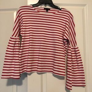 J Crew bell sleeve top